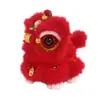 Producto terminado recién enviado: Adorno de Danza del León, accesorio para foto estilo antiguo, peluche, decoración auspiciosa de Año Nuevo con Danza del León