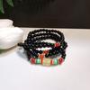 108 cuentas de pulsera con mantra de seis caracteres seguro multicírculo 6 mm granate de imitación ágata jade blanco bienestar en vivo explosiones