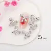 Novo Estilo Branco K Bow Nail Art Acessórios Cyber Celebrity Light Luxo Tridimensional Liga Bow Tie Acessórios DIY Decoração de Unhas