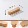 Puxador Longo em Madeira Maciça Sólida em Formato de T para Gavetas de Móveis, Puxador de Porta de Armário Infantil, Puxador de Guarda-Roupa Estilo Madeira Natural Nórdico