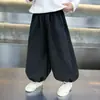 Pantalones largos casuales para niños, nuevos y elegantes pantalones jogger para niños pequeños otoño 2026, pantalones para niños estilo coreano primavera y otoño