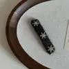 Elegante Pinza para el Cabello de Copo de Nieve Completo de Diamante Nuevo Diseño de Nicho Pinza Lateral para Flequillo Pasador Accesorio para el Cabello