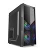Amazon Black Knight Chassi de computador Desktop Side Transparent Grid Hollow Poderosa dissipação de calor Chassi de jogo de e-sports