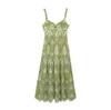 Vestido midi con bordado hueco para mujer, novedad de verano 2024, para comercio exterior transfronterizo de Amazon, Europa y Estados Unidos