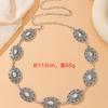 Estilo étnico bohemio de alta costura cadena de cintura de metal para mujer retro popular versátil cinturón para vestido camisa