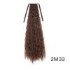 Peluca de cola de caballo de maíz caliente de 85 cm de largo con tiras, pieza de cola de caballo trenzada, venta al por mayor, cola de caballo ondulada y rizada