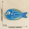 Patches Bordados Série Azul Original Desenho Animado Decoração Acessórios para Roupas para Jaquetas Rasgadas Patch Bordado