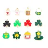 Colgante de Gota de Aceite de Trébol Accesorios de Joyería DIY Festival Irlandés Oktoberfest Llavero Cadena de Teléfono Móvil Colgante Hecho a Mano