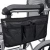 Bolsa Traseira para Cadeira de Rodas de Grande Capacidade Leve Bolsa de Apoio de Braço para Cadeira de Rodas Externa Bolsa de Armazenamento para Encosto de Cadeira de Rodas Elétrica Bolsa de Acessórios
