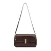Bolso Pequeño de Moda para Mujer Versión Coreana Bolso Cuadrado Pequeño Versátil Nuevo Otoño 2025 Bolso de Hombro Cerradura Simple Bolso de Moda para Mujer