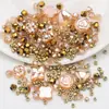 Paquete de Materiales DIY Flor de la Suerte Pulsera Cadena para Teléfono Móvil Pinza para el Cabello Pulsera Cadena para Teléfono Móvil Hecho a Mano Vidrio de Cristal Cuentas Sueltas Cuentas