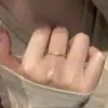 Anillo Estrella Fugaz Brillante Dorada 2026 Nuevo Modelo Exquisito Lujo Ligero Estilo Minimalista Diseño de Nicho Joyería