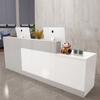 Madera Maciza Tablero Multicapa Mostrador de Bar Cajero Recepción de Empresa Mostrador Frontal Mostrador Pequeño Salón de Belleza Tienda de Ropa