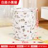 Cesta de Armazenamento Pequena de Lona Fresca Cesta de Armazenamento de Brinquedos de Tecido para Crianças Cesta Redonda Lavável para Roupas Multi-Funcional Tubo para Roupas Sujas