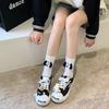 Calcetines de Muñeco de Cachorro Tridimensional para Mujer Verano Delgados Dulces Japoneses Lindos Calcetines de Media Caña Calcetín Patrón Vertical Calcetines Combinables