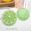 Plato Luminoso de Limón Naranja Simulado Adorno de Resina Creativo DIY Accesorios Colgante de Llavero Refrigerador Materiales Hechos a Mano