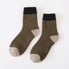 Calcetines Zhuji otoño e invierno calcetines de lana supergruesos calcetines gruesos cálidos para hombre tubo con forro polar resistentes al frío felpa calcetines de nieve