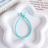 Llavero de silicona con forma de estrella de color, colgante, accesorios de bricolaje, correa para cable, cordón para auriculares, correa de almacenamiento