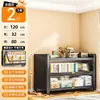 Estante à prova de poeira de aço minimalista moderna, armário de armazenamento com porta de vidro de piso para sala de estar, estante doméstica multi-especificação atacado