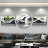 Pintura Colgante de Pared de Fondo de Sofá con Buen Significado, Pintura de Paisaje Moderna Simple de Lujo Accesible, Nueva Pintura Decorativa de Sala de Estar de Alta Gama y Atmosférica