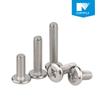 Tornillo de cabeza plana Phillips de acero inoxidable 304 con borde invertido y ranura cruzada para mueble de noche, M3M4-M8