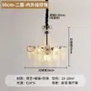 Lámpara de araña vintage de alta gama estilo francés para sala de estar, Lámparas de cristal retro estilo campo americano para dormitorio y comedor