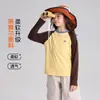 Ropa de Otoño Pudding Haru para Niñas, Ropa Infantil de Moda, Camiseta Casual de Manga Raglán Nueva de Otoño 2026 para Niños