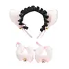 Diadema con Orejas de Gato y Cascabeles Set de Pulsera y Collar Set de Cola de Gato Accesorios para Diadema Accesorios para Fiesta de Halloween