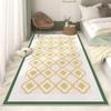 Nueva alfombra simple para dormitorio de terciopelo de cristal antideslizante, suave, lavada para el hogar, estilo cálido simple, manta para toda la cama