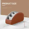 Organizador de Escritorio con Control Remoto de Cuero PU con 5 Compartimentos