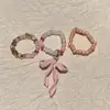 Accesorios de decoración floral para zapatos MIU Birkenstock creativos de otoño e invierno, hebilla de zapato DIY con borla de cuentas, juego de hebillas para zapatos tipo mule Maillard