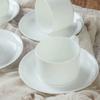 Taza y Platillo de Café de Porcelana de Hueso Blanco Puro, Taza y Platillo de Cerámica Simple para Aviación, Taza y Platillo Australiano, Taza Pequeña de Té para Hotel Restaurante, Taza para el Hogar