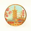 Monedas Conmemorativas Turísticas Puente del Río Yangtze Punto Escénico de Nanjing Medalla Conmemorativa Montaña Niushou Palacio Presidencial Templo Jiuming Regalos Conmemorativos