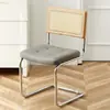 Silla de ratán silla nórdica de madera maciza para el hogar silla de comedor de diseño silla de segunda mano silla网红 cafetería hotel ocio silla ins