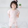 Conjunto de Verano para Bebé Pijama de Manga Corta para Niños Ropa Delgada para Salir Niños y Niñas Conjunto de Dos Piezas Ropa de Verano para Bebé