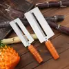 Cuchillo para Caña de Azúcar de Acero Inoxidable, Cuchillo Especial para Pelar Lechuga, Cuchillo de Cocina Multifuncional para Pelar, Pelador de Frutas, Calabaza, Papa