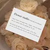 Floristería Tarjeta de felicitación para el Día del Maestro, ramo de flores, tarjeta escrita a mano, mensaje de cumpleaños, bendición, regalo simple y elegante