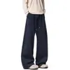 Pantalones de chándal cargo plisados para hombre, Otoño, Modernos, Estilo retro americano, Casual, Holgados, Rectos, Pesados, Joggers Scimitar
