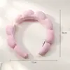 Escova de Limpeza Facial de Silicone Dupla Face Coração Girly Caixa de Presente Duas Peças Faixa de Cabelo Nuvem Escova de Limpeza Facial de Silicone com Cabo Longo Conjunto Combinado
