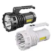 Lanterna de mão portátil de alto brilho, lanterna de iluminação LED forte para exterior, holofote ultrabrilhante de longo alcance e longa duração