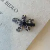 Pinza para el pelo de flor con estampado de leopardo estilo coreano, pinza de pato de acetato simple y moderna, pinza lateral para flequillo, accesorio para el pelo de mujer
