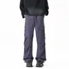 Calças outdoor funcionais à prova de vento e água, design moderno para outono e inverno, corte reto, emagrecedoras, forradas com fleece, calças casuais de trabalho