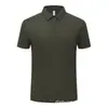 Camisa POLO Refrescante de Seda de Gelo Sem Costura Primavera Verão Cor Sólida Simples Casual de Negócios Manga Curta Proteção Solar Versátil para o Dia a Dia Homens