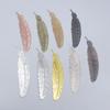 Estilo étnico retro metal pluma marcapáginas transfronterizo diy accesorios de joyería regalo para estudiante pluma retro marcapáginas