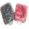Guantes de Limpieza de Chenilla Transfronterizos Microfibra Absorbente Terciopelo de Coral Guantes Grandes para Lavado de Autos Suministros de Belleza para Autos