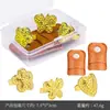 Dedal Grueso de Metal Vintage para Dedos para Uso en Casa, Presionador de Agujas, Enhebrador de Agujas de Coser a Mano, Herramientas de Costura en Caja de Hierro