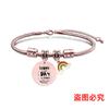Pulsera europea y americana transfronteriza de acero inoxidable hueso de serpiente pulsera etiqueta temporada de graduación arcoíris regalo de vacaciones grabado pulsera de acero titanio