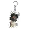 Novo Pingente de Inseto Delta Ação Animal Excêntrico Chaveiro de Acrílico Decoração de Mochila de Estudante