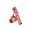 Sanrio Kurome Llavero de Fresa Abrazo Llavero Lindo para Mujer Colgante para Coche Estudiante Mochila Escolar Colgante Regalo