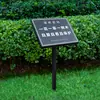 Letrero Metálico para Flores y Plantas de Exterior Señal Indicadora de Cuidado para Flores y Plantas Letrero de Prado Comunitario Letrero de Advertencia Pública Letrero de Acero Inoxidable